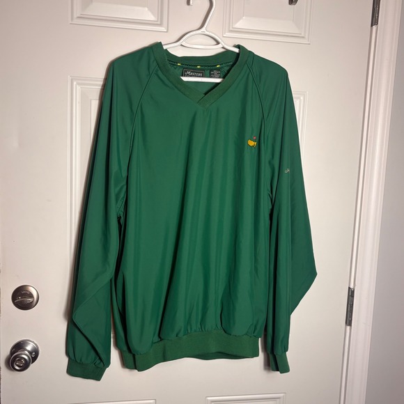Masters Collection Other - Vtg Masters Collection Golf Windshirt Green V-Neck Pullover XL Augusta National